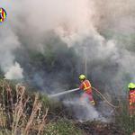 Incendi forestal a Bocairent per una possible crema descontrolada