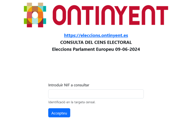 Ontinyent habilita una web per consultar el cens electoral 